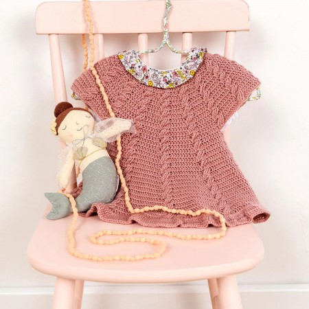 Kit de crochet - Robe à volants - Calinou