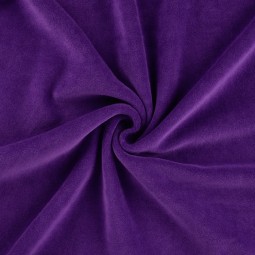 Tissu jersey velours - Violet