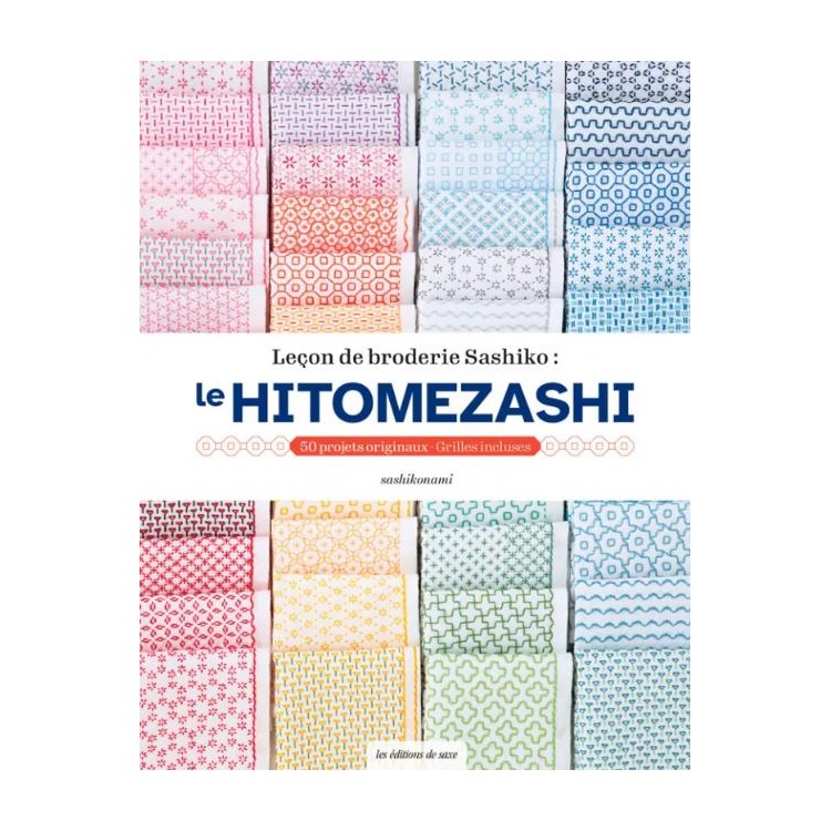 Livre - Leçon de broderie Sashiko : Le hitomezashi
