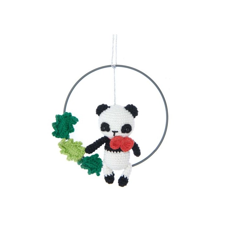 Kit de crochet - Festive panda - CAL Noël Ricorumi