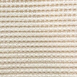 Tissu nid d'abeille géant écru