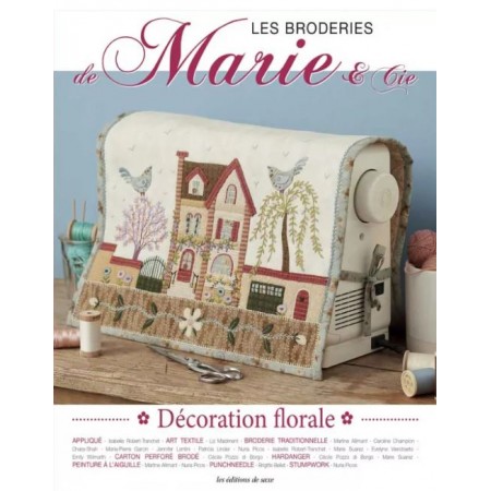 Livre - Les broderies de Marie & Cie - Décoration florale