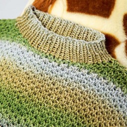 Kit de tricot - Pull texturé - Mérino 120 dégradé