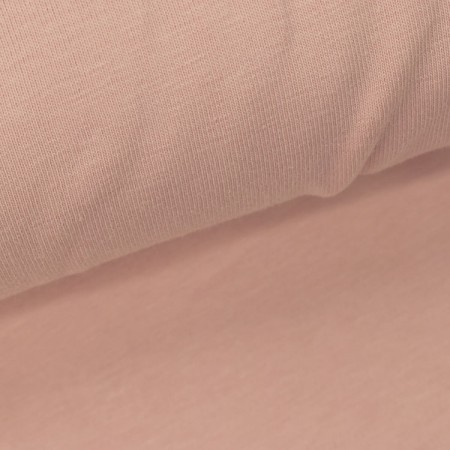 Tissu jersey biologique - Rose tendre