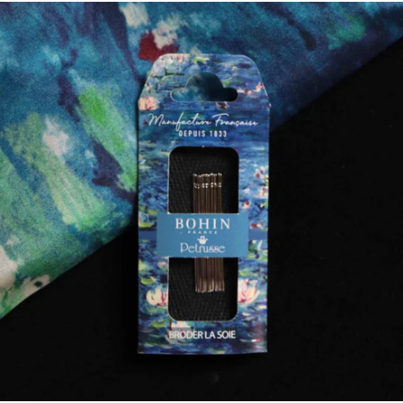 Aiguilles à broder la soie Bohin X Petrusse