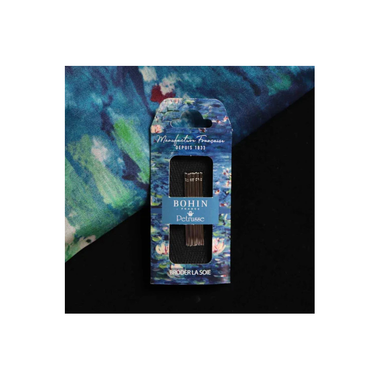 Aiguilles à broder la soie Bohin X Petrusse