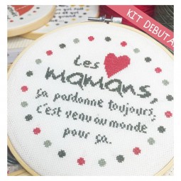 Kit de broderie Lilipoints - Les mamans
