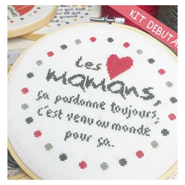 Kit de broderie Lilipoints - Les mamans