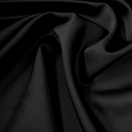 Tissu satin - Noir