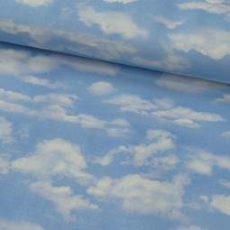Tissu patchwork fantaisie - Ciel et nuages