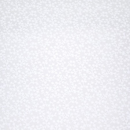 Tissu faux uni - Ton sur ton blanc branche