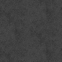 Tissu faux uni - Mini pois anthracite sur gris