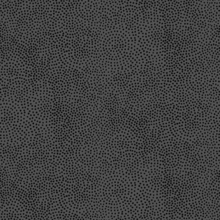 Tissu faux uni - Mini pois anthracite sur gris