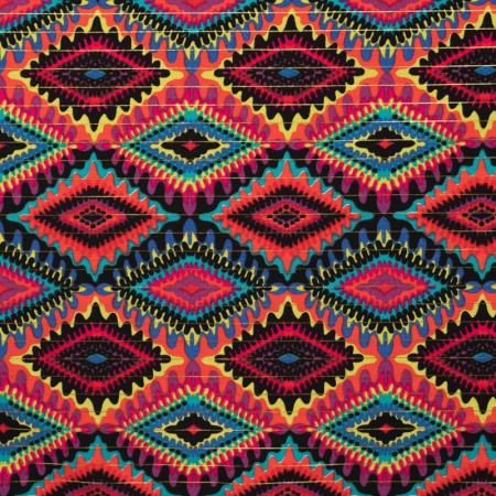 Tissu voile de coton - Masaic Cyclam