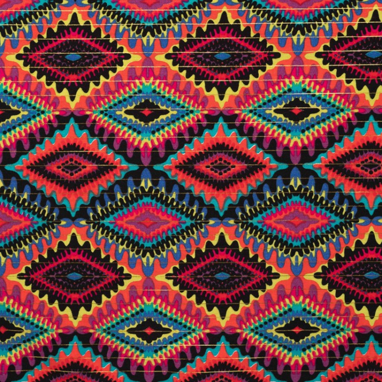 Tissu voile de coton - Masaic Cyclam