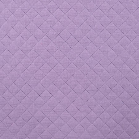 Tissu matelassé double face - double gaze lilas