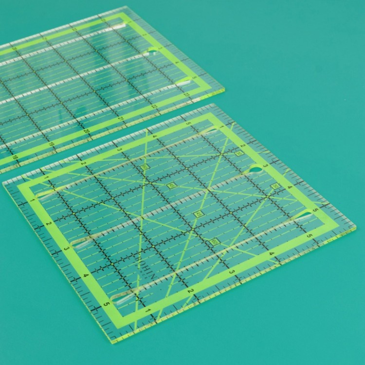 Bricolage Règle Patchwork 30x15cm Règle Universelle pour Tapis de Découpe Transp