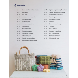 Livre - 24 accessoires en crochet tunisien