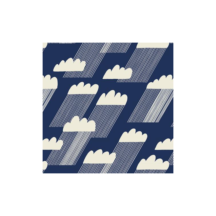 Tissu Ruby Star Society - Water - Rain clouds navy