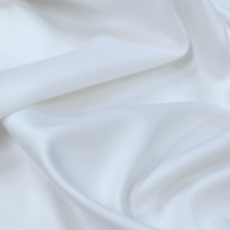 Tissu coton uni satiné blanc