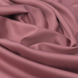 Tissu coton uni satiné vieux rose