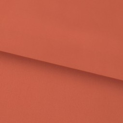 Tissu coton uni satiné corail