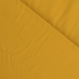 Tissu coton uni satiné jaune
