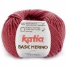 Basic merino de Katia : Couleur - 75 - Rouge framboise