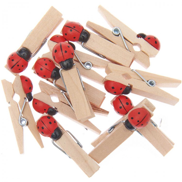Lot De 100 Autocollants Muraux 3D En Bois Coccinelle Rouge Pour Décoration D'intérieur