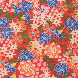 Tissu coton - Akemi rouge