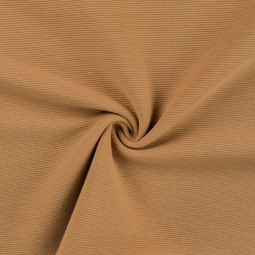 Tissu jersey côtelé - Ottoman caramel