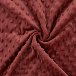 Tissu minky - Dots Aubergine