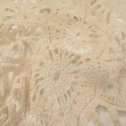 Tissu dentelle - Granny écru