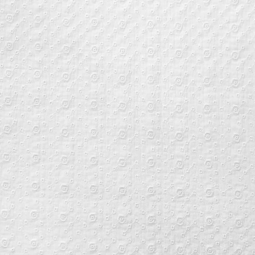 Tissu double gaze brodée - Agnès blanc