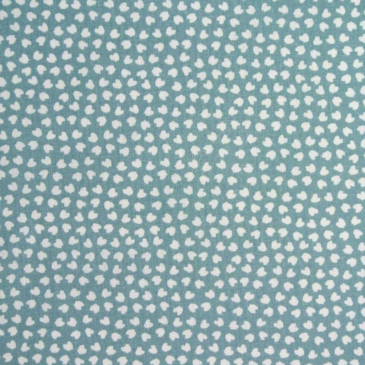 Tissu coton - Lipelo celadon et blanc