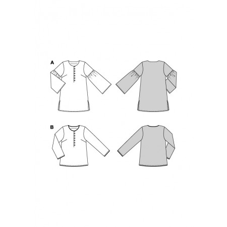 Patron Burda N°5757 - Jupe Rétro Et Blouse Nouée - Tailles 34 à 42 - Neuf