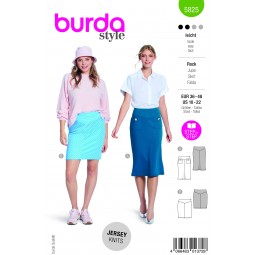 Patron Burda 5825 - Jupe à poches plaquées