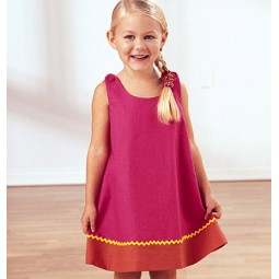 Patron Butterick 3772 - Robe trapèze pour enfant