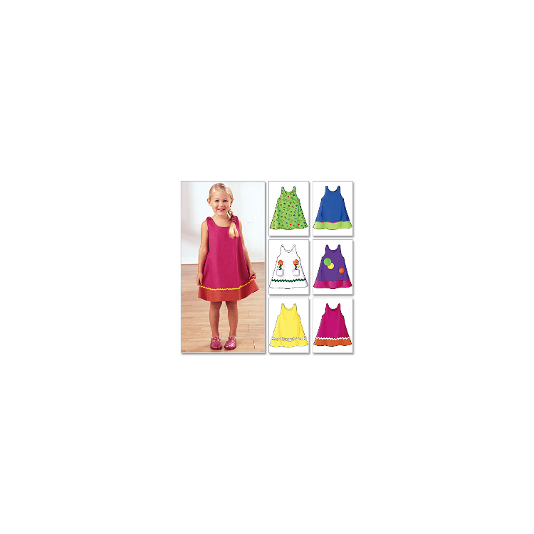 Patron Butterick 3772 - Robe trapèze pour enfant
