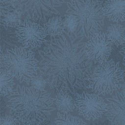 Gallery Fabrics - Floral elements - Washed denim