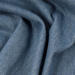 Tissu gabardine - Jean bleu clair
