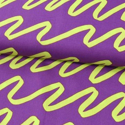 Tissu coton - Nerida Hansen - Making waves purple