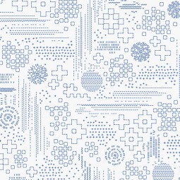 Art Gallery Fabrics -  InkPerfect Indigo Edition - Sashiko Craft Hikari