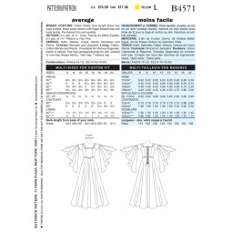Patron Butterick 4571 - Déguisement femme