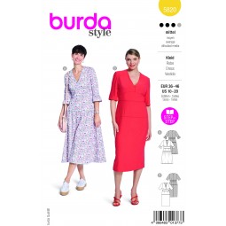 Burda 5820 - Robe avec découpes ajustées