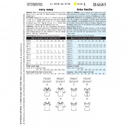 Patron Butterick 4685 - Blouse