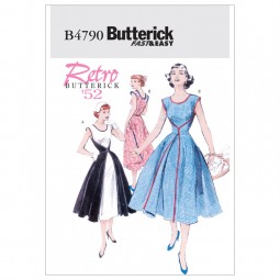 Patron Butterick 4790 - Robe portefeuille rétro