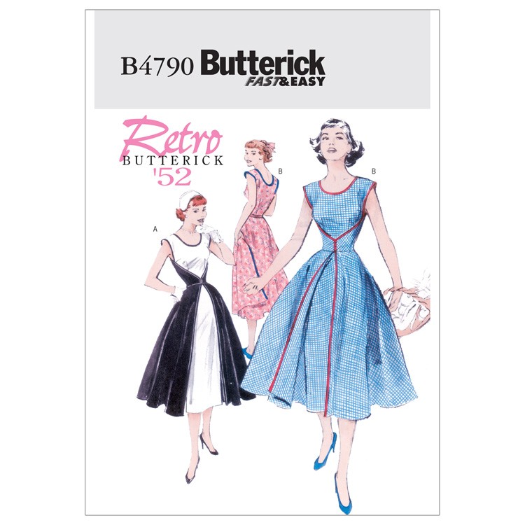 Patron Butterick 4790 - Robe portefeuille rétro