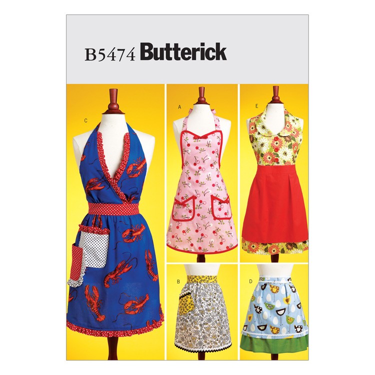 Patron Butterick 5474 - Tabliers fantaisies