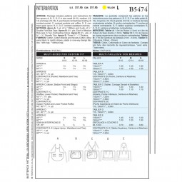 Patron Butterick 5474 - Tabliers fantaisies